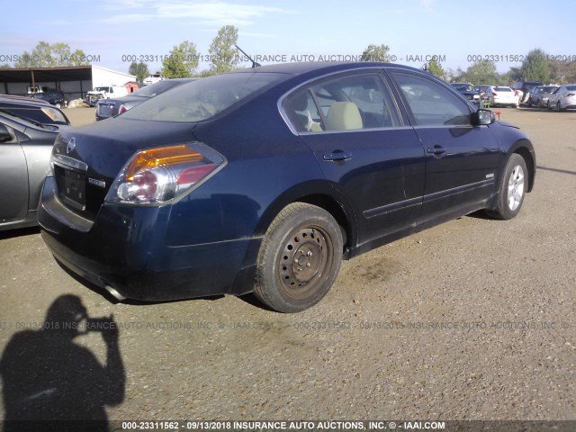 1N4CL21E37C202338 - 2007 NISSAN ALTIMA HYBRID Dark Blue photo 4