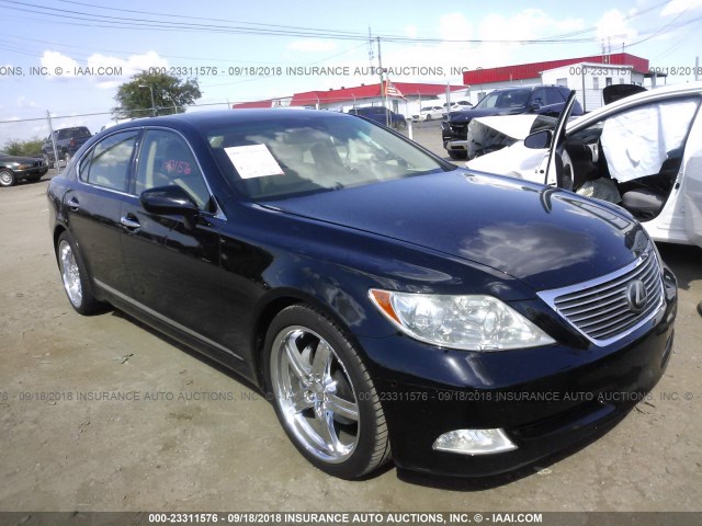 JTHGL46F575001049 - 2007 LEXUS LS 460L BLACK photo 1