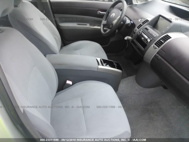 JTDKB20UX53116426 - 2005 TOYOTA PRIUS SILVER photo 5