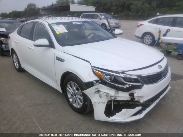 5XXGT4L32KG282775 - 2019 KIA OPTIMA LX/S WHITE photo 1