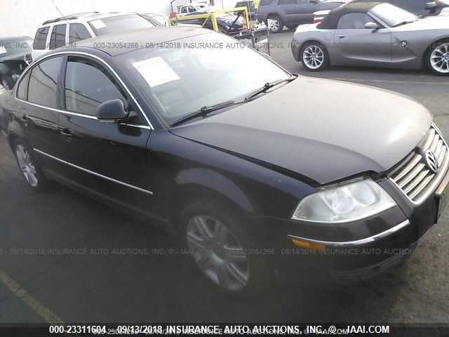 WVWAD63B75E050316 - 2005 VOLKSWAGEN PASSAT GLS BLACK photo 1