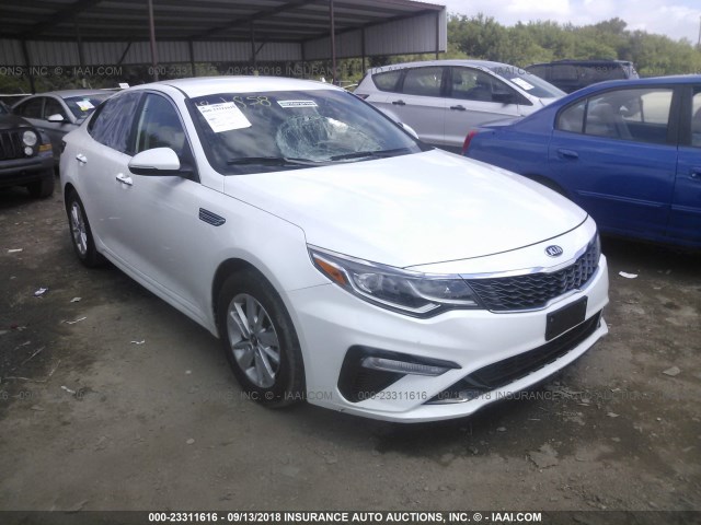 5XXGT4L33KG281909 - 2019 KIA OPTIMA LX/S WHITE photo 1