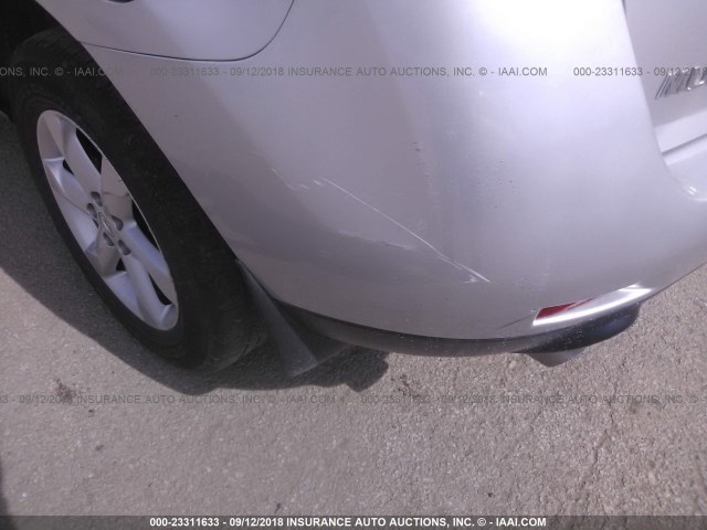 JN8AZ18W59W101915 - 2009 NISSAN MURANO S/SL/LE SILVER photo 6