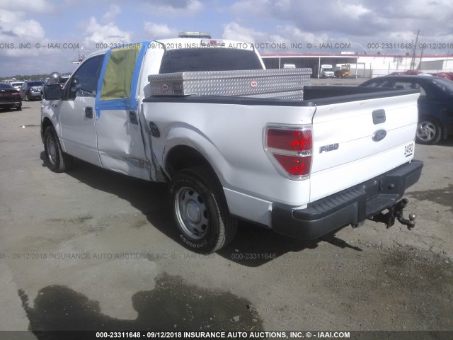 1FTFW1CF0EKE02790 - 2014 FORD F150 SUPERCREW WHITE photo 3
