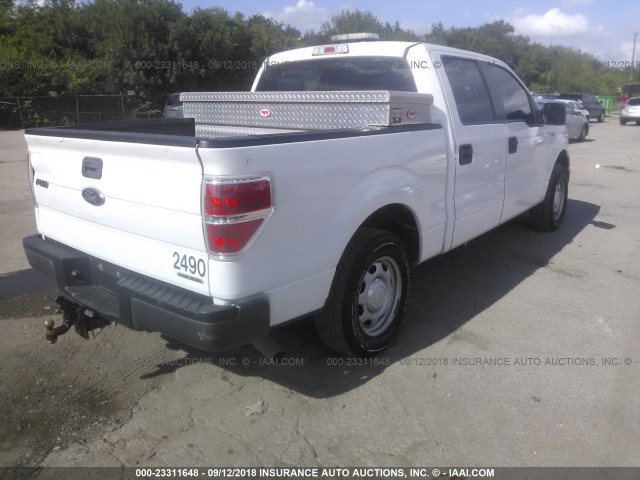 1FTFW1CF0EKE02790 - 2014 FORD F150 SUPERCREW WHITE photo 4