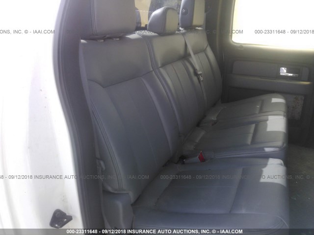 1FTFW1CF0EKE02790 - 2014 FORD F150 SUPERCREW WHITE photo 8