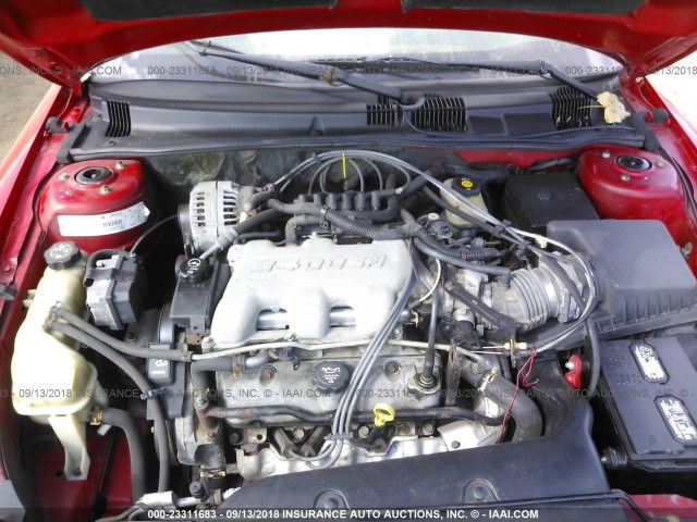 1G2NV12E83C210245 - 2003 PONTIAC GRAND AM GT1 RED photo 10