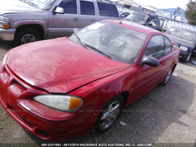 1G2NV12E83C210245 - 2003 PONTIAC GRAND AM GT1 RED photo 2