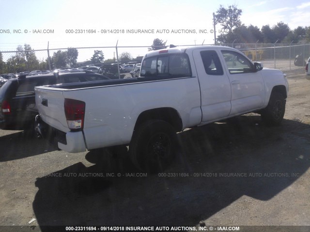 5TFSX5EN8GX042505 - 2016 TOYOTA TACOMA ACCESS CAB/SR/SR5 თეთრი ფოტო 4