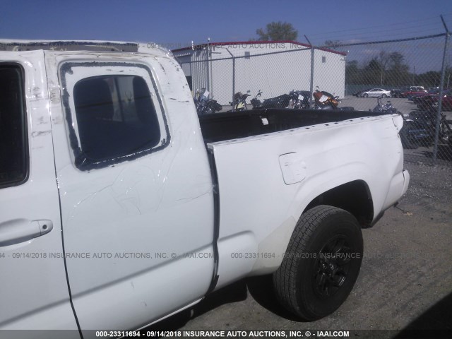 5TFSX5EN8GX042505 - 2016 TOYOTA TACOMA ACCESS CAB/SR/SR5 WHITE photo 6