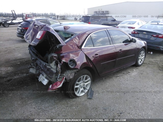 1G11C5SLXFF353702 - 2015 CHEVROLET MALIBU 1LT MAROON photo 4