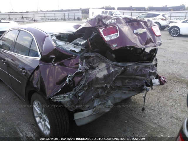 1G11C5SLXFF353702 - 2015 CHEVROLET MALIBU 1LT MAROON photo 6