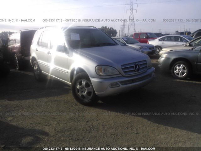 4JGAB57E74A487772 - 2004 MERCEDES-BENZ ML 350 SILVER photo 1