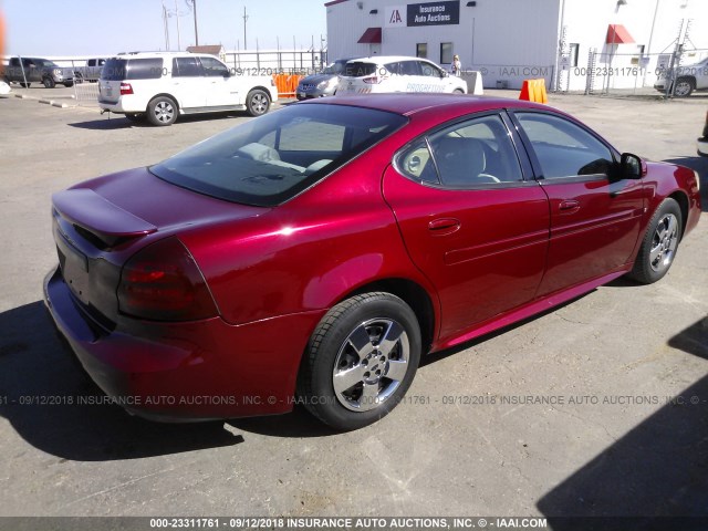 2G2WP552961108809 - 2006 PONTIAC GRAND PRIX MAROON photo 4