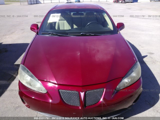 2G2WP552961108809 - 2006 PONTIAC GRAND PRIX MAROON photo 6