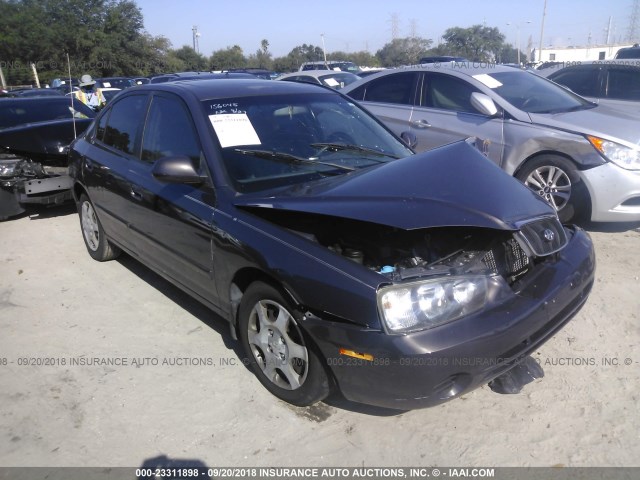 KMHDN45D82U382825 - 2002 HYUNDAI ELANTRA GLS/GT GRAY photo 1