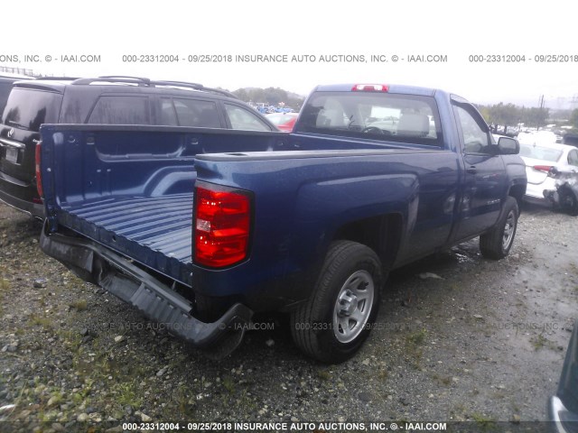 1GCNCNEH3GZ295755 - 2016 CHEVROLET SILVERADO C1500/C1500  LS BLUE photo 4