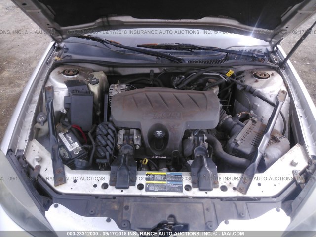 2G2WP552861151828 - 2006 PONTIAC GRAND PRIX Сріблястий фото 10