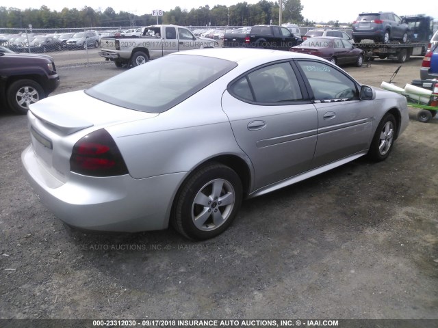 2G2WP552861151828 - 2006 PONTIAC GRAND PRIX Сріблястий фото 4