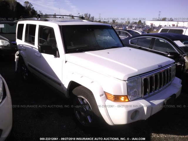 1J8HG58N36C214539 - 2006 JEEP COMMANDER LIMITED WHITE photo 1