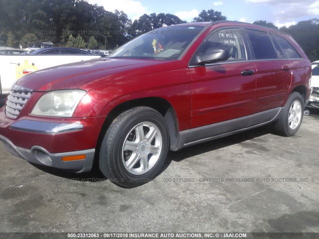 2C4GM68475R548524 - 2005 CHRYSLER PACIFICA TOURING RED photo 2