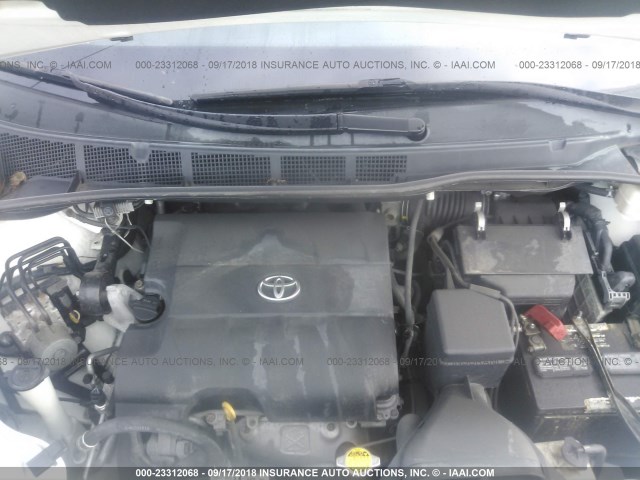 5TDKK3DC6DS357727 - 2013 TOYOTA SIENNA 白色 照片 10