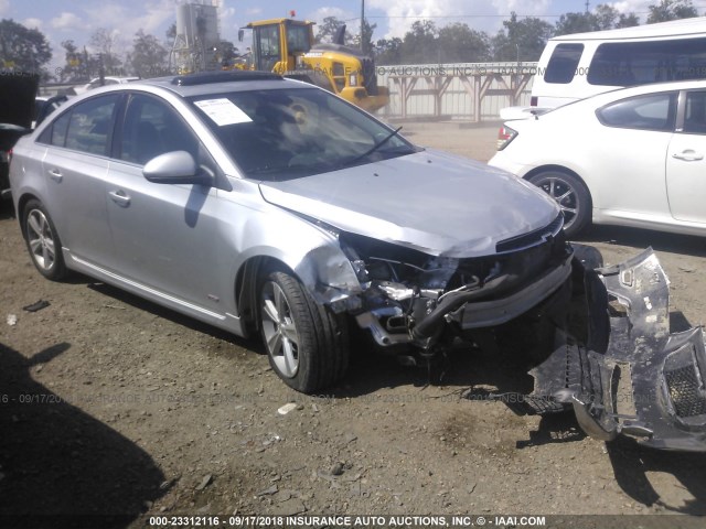 1G1PE5SB6E7266898 - 2014 CHEVROLET CRUZE LT SILVER photo 1