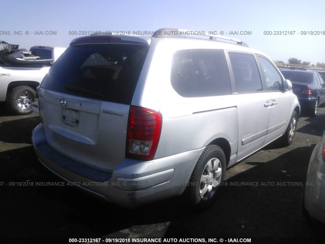 KNDMC233976042927 - 2007 HYUNDAI ENTOURAGE GLS/SE/LIMITED SILVER photo 4