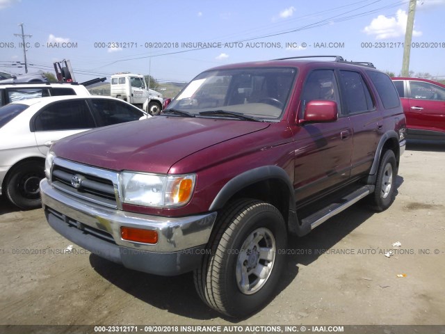 JT3HN86R2V0077229 - 1997 TOYOTA 4RUNNER SR5 BURGUNDY photo 2