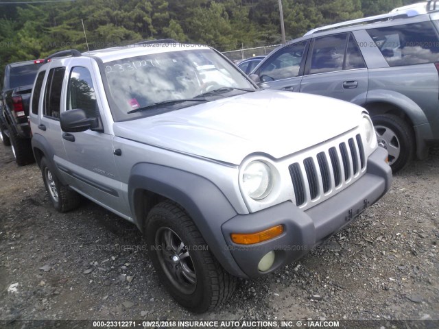 1J4GL48K43W631235 - 2003 JEEP LIBERTY SPORT/FREEDOM SILVER photo 1