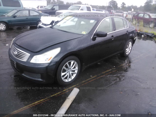 JNKCV61F79M352341 - 2009 INFINITI G37 BLACK photo 2