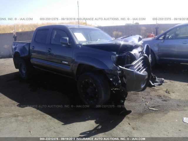 5TEJU4GN4AZ688782 - 2010 TOYOTA TACOMA DOUBLE CAB PRERUNNER GRAY photo 1