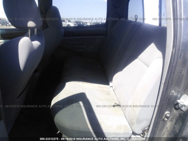 5TEJU4GN4AZ688782 - 2010 TOYOTA TACOMA DOUBLE CAB PRERUNNER GRAY photo 8
