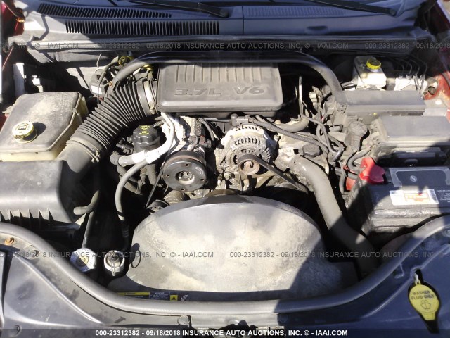 1J4GR48K05C678653 - 2005 JEEP GRAND CHEROKEE LAREDO/COLUMBIA/FREEDOM 红色 照片 10