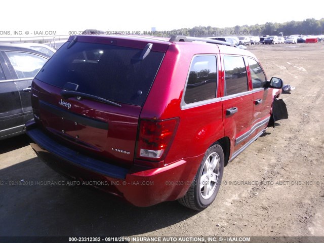 1J4GR48K05C678653 - 2005 JEEP GRAND CHEROKEE LAREDO/COLUMBIA/FREEDOM 红色 照片 4