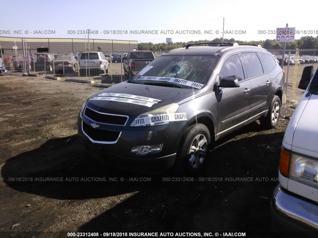 1GNER13D09S164924 - 2009 CHEVROLET TRAVERSE LS GRAY photo 2