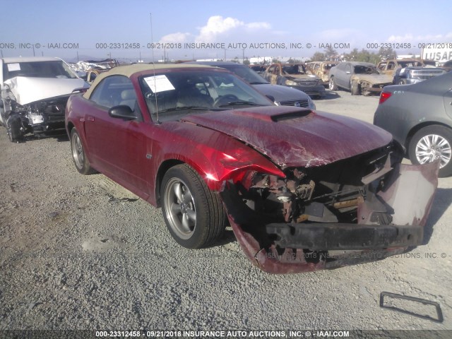 1FAFP45X13F354796 - 2003 FORD MUSTANG GT RED photo 1