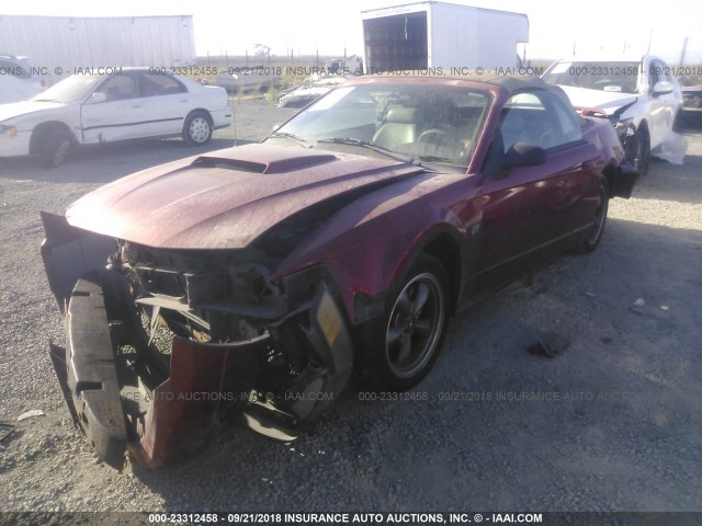 1FAFP45X13F354796 - 2003 FORD MUSTANG GT RED photo 2