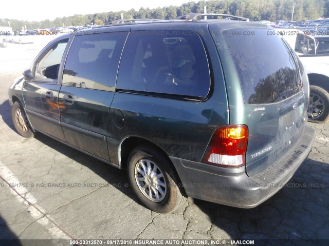 2FMZA51411BC08161 - 2001 FORD WINDSTAR LX GREEN photo 3