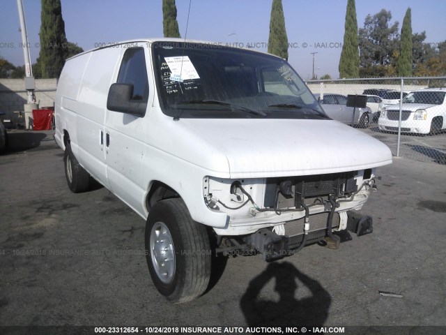 1FTSS34S67DB27452 - 2007 FORD ECONOLINE E350 SUPER DUTY VAN WHITE photo 1