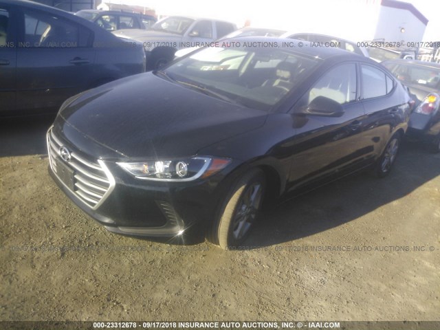 5NPD84LF0HH122356 - 2017 HYUNDAI ELANTRA SE/VALUE/LIMITED BLACK photo 2