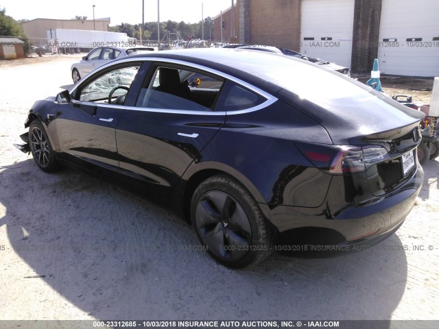 5YJ3E1EA9JF036553 - 2018 TESLA MODEL 3 შავი ფოტო 3