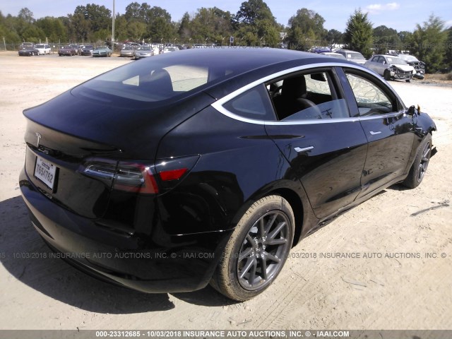 5YJ3E1EA9JF036553 - 2018 TESLA MODEL 3 შავი ფოტო 4