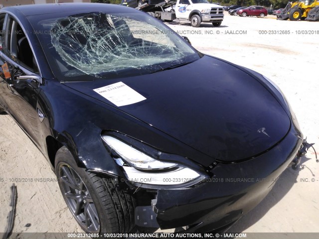 5YJ3E1EA9JF036553 - 2018 TESLA MODEL 3 შავი ფოტო 6