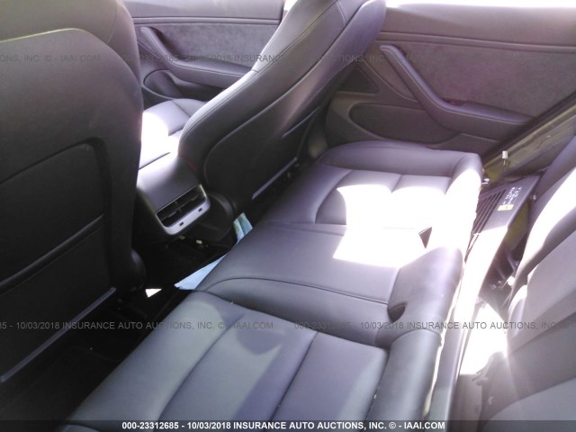 5YJ3E1EA9JF036553 - 2018 TESLA MODEL 3 შავი ფოტო 8