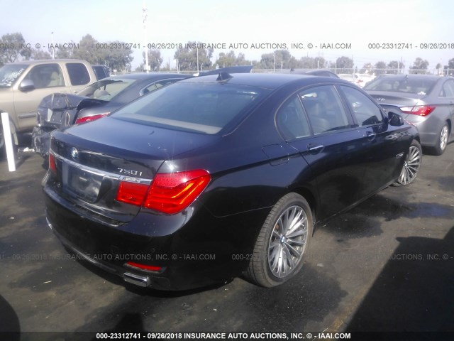 WBAKA83519CY34640 - 2009 BMW 750 I BLACK photo 4