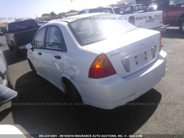 JS2RA61S545202760 - 2004 SUZUKI AERIO S/LX WHITE photo 3