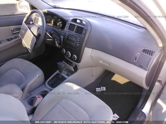 KNAFE222595666953 - 2009 KIA SPECTRA EX/LX/SX SILVER photo 5