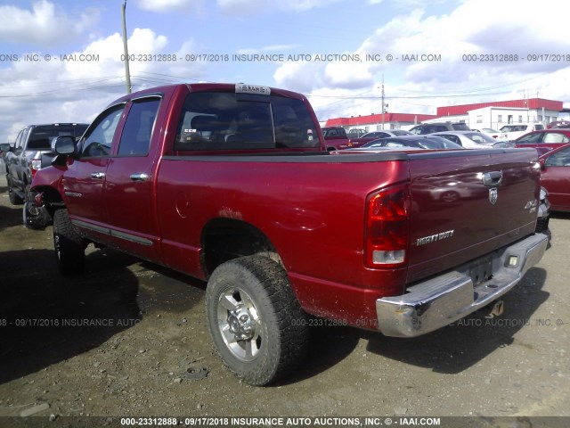 3D7KS28C76G165938 - 2006 DODGE RAM 2500 ST/SLT/LARAMIE წითელი ფოტო 3