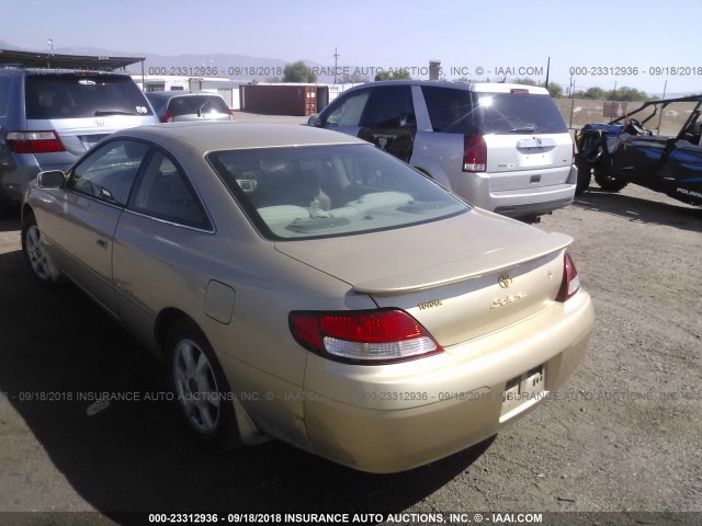 2T1CF22P1YC362812 - 2000 TOYOTA CAMRY SOLARA SE/SLE Qızıl foto 3